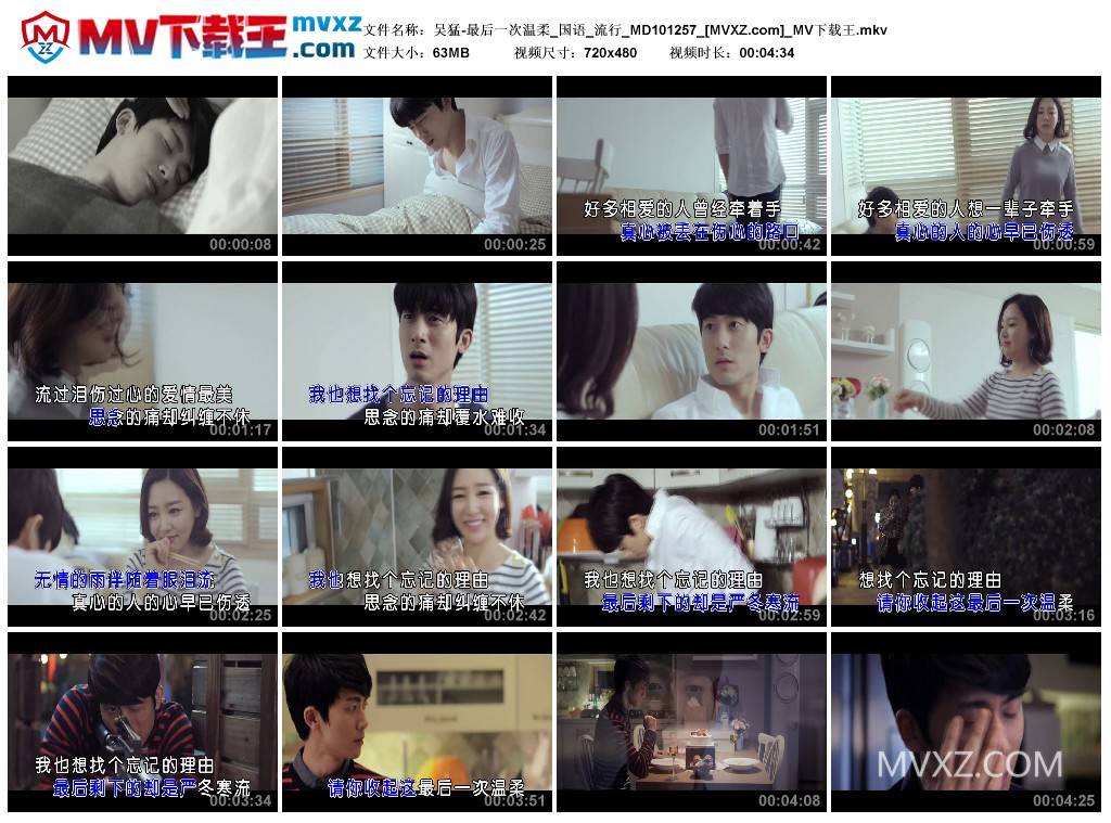 吴猛-最后一次温柔_国语_流行_MD101257